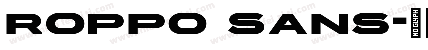 roppo sans字体转换
